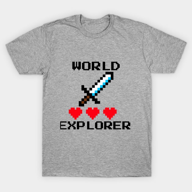 World explorer. T-Shirt by playerpup